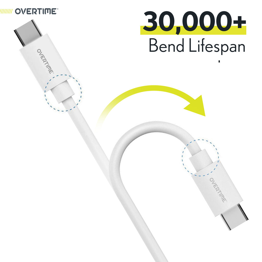 Overtime USB-C to USB-C Cable (2-Pack 6ft)