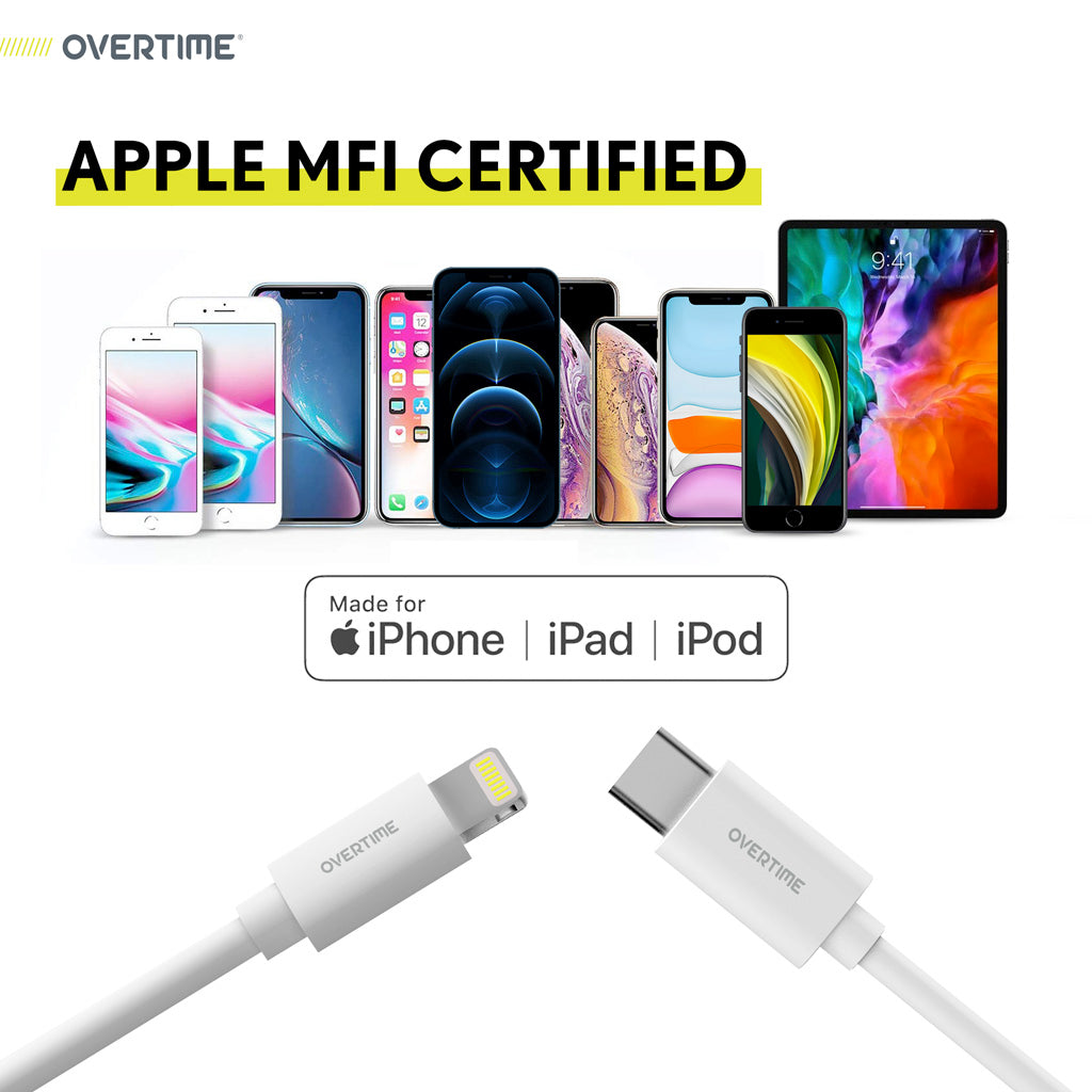 Overtime Lightning to USB-C Cable (6ft)