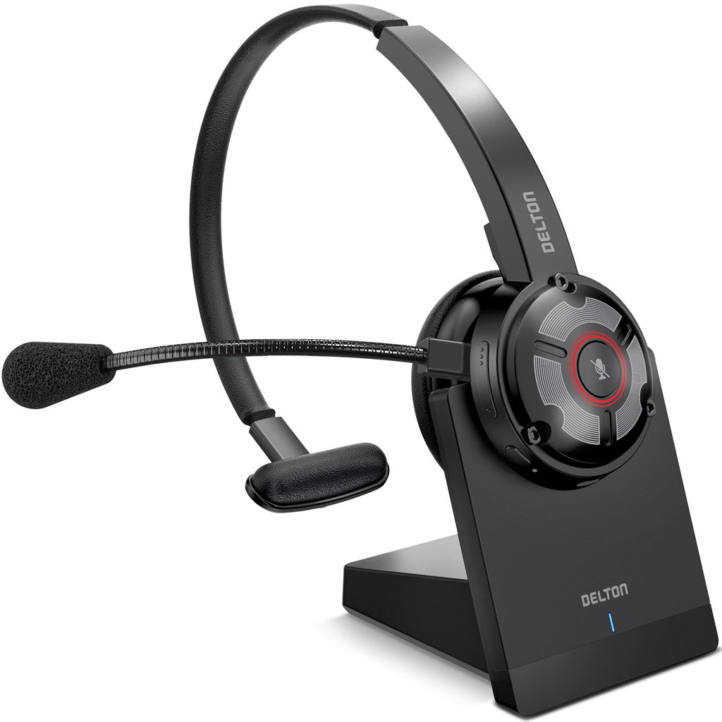Delton 50X Electronic Noise Cancelling Executive Computer Headset + Charging Dock