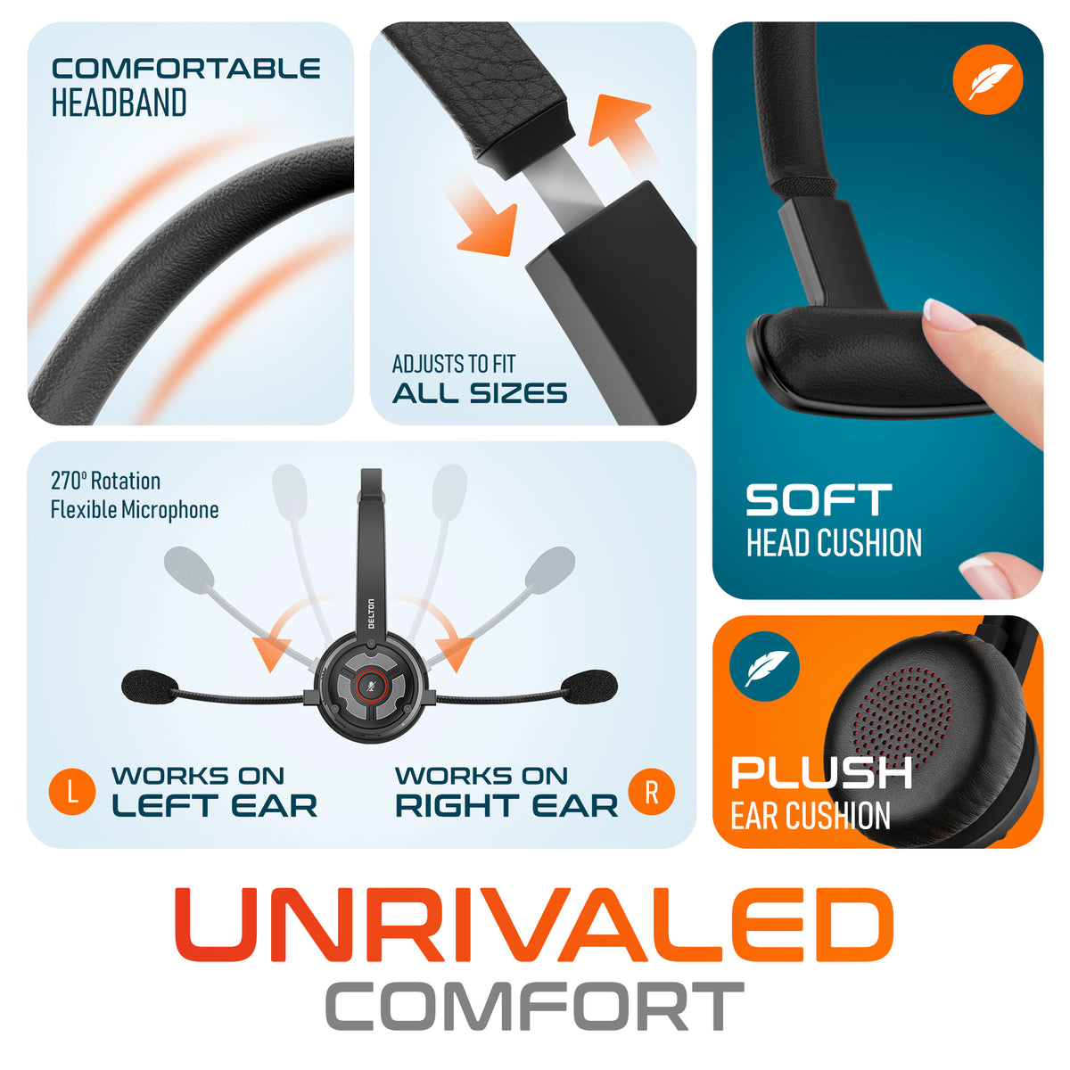 50X Wireless Over The Head Headset