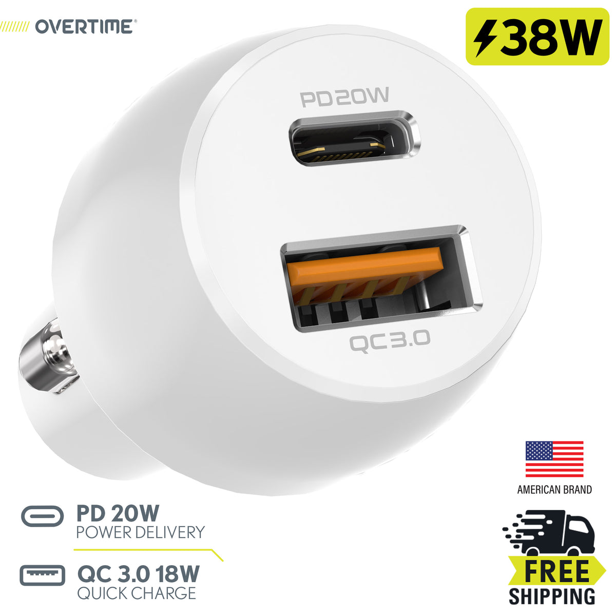 Car Charger 38W Quick Charge