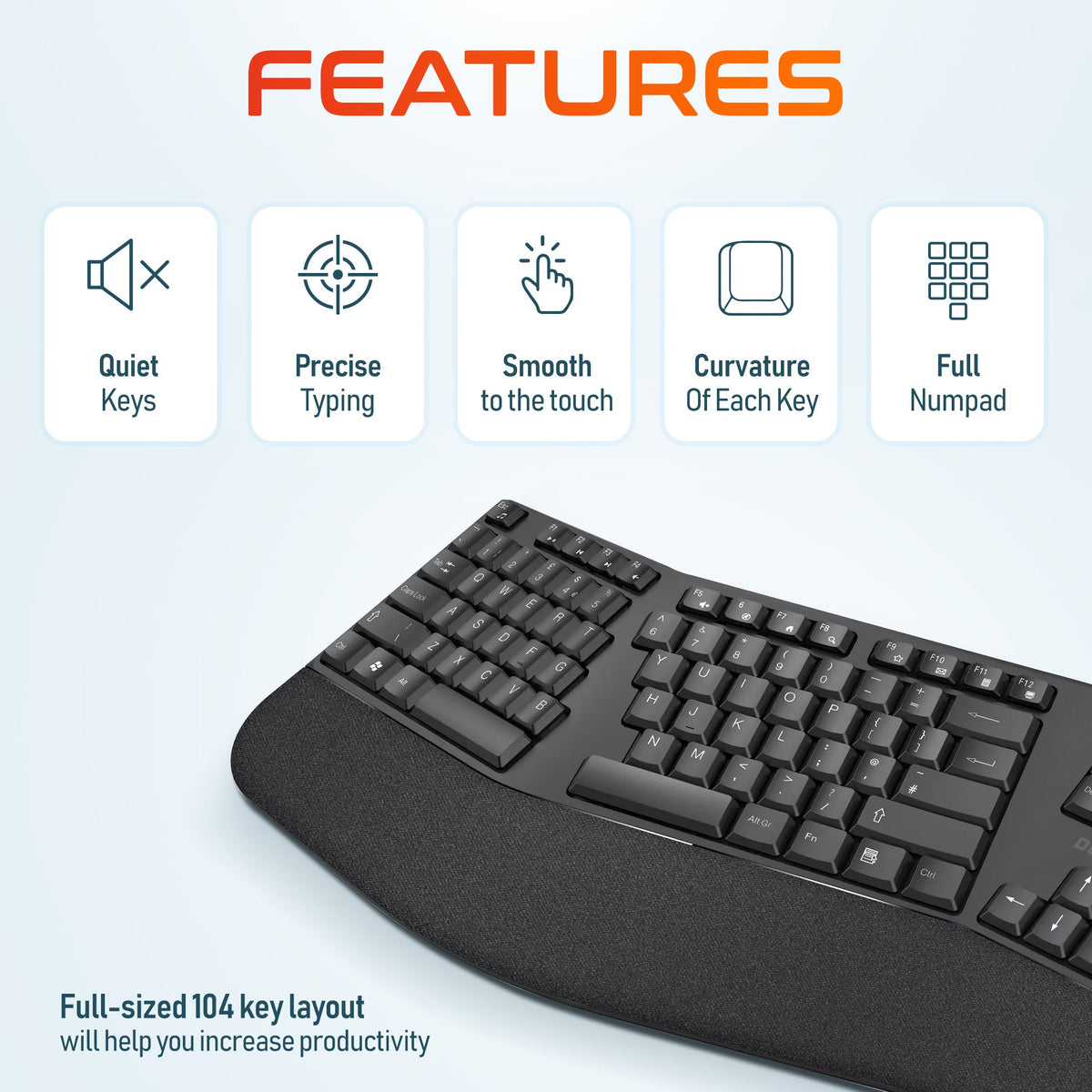Wireless Ergonomic Keyboard